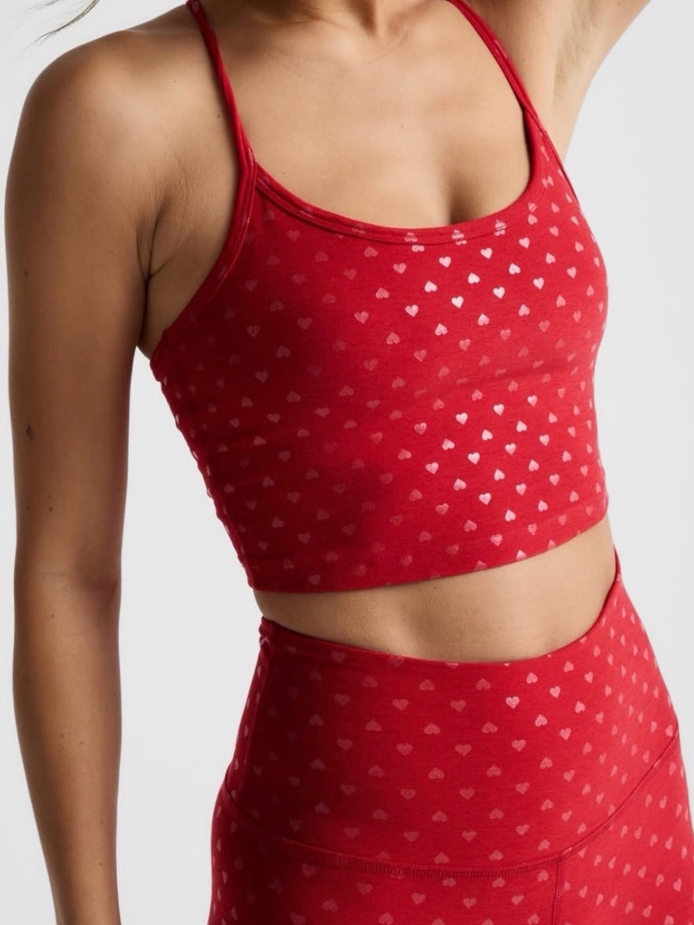 Beyond Yoga Crop Tank & Legging Set Valentine’s Day - Picture 4 of 4